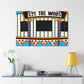 Route 50 Record Shop. - Canvas Pop Art