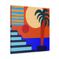 Orange Twitch - Midcentury Canvas
