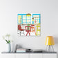 "Disco Dance- Midcentury" - Canvas