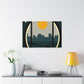 Moon Rise -  Midcentury Canvas