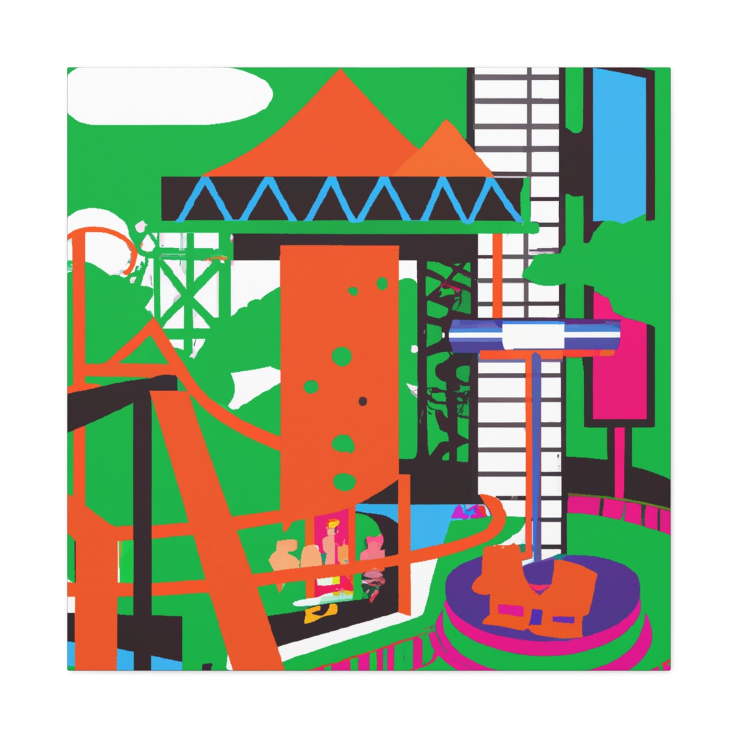 Gardenewood - Landscape - Amusement - Canvas