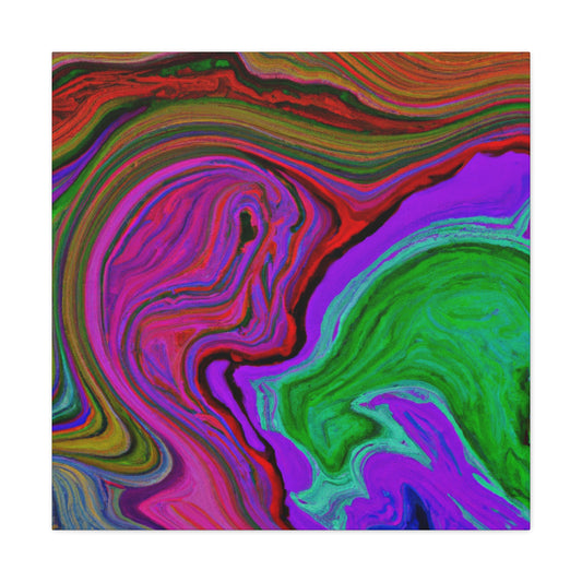 Aqua Mist - Abstract - Canvas