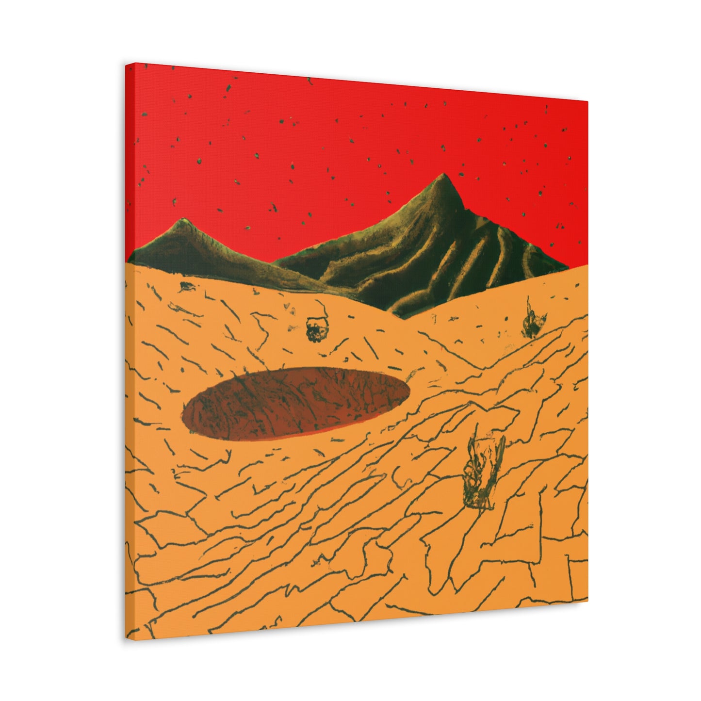 Candied Sand - Vintage Contemporary - Desert - Canvas