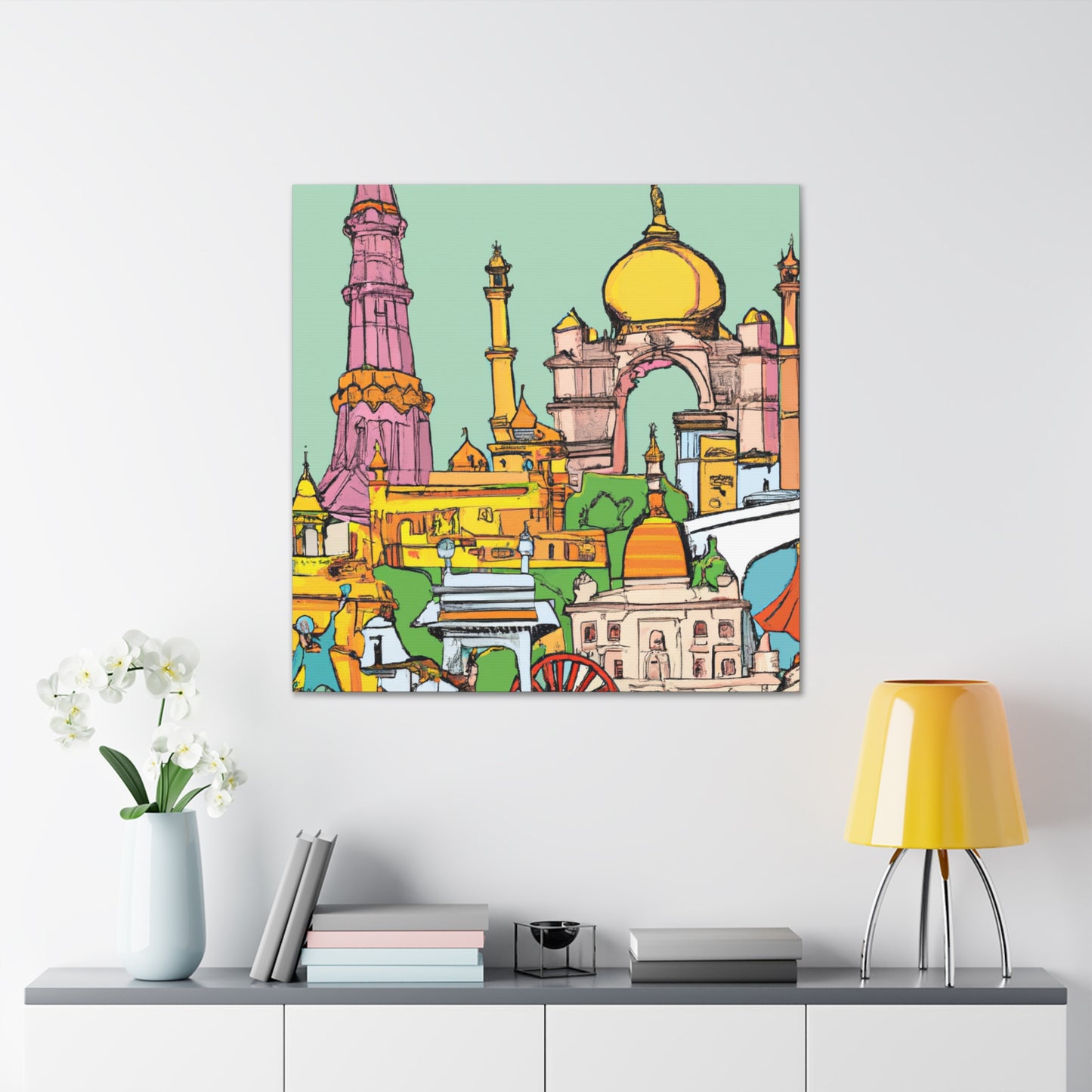 Lotus Island - Destination India - Canvas