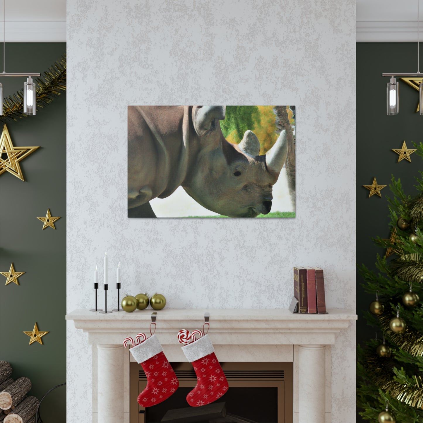 Rhino Head - Canvas - Wildlife