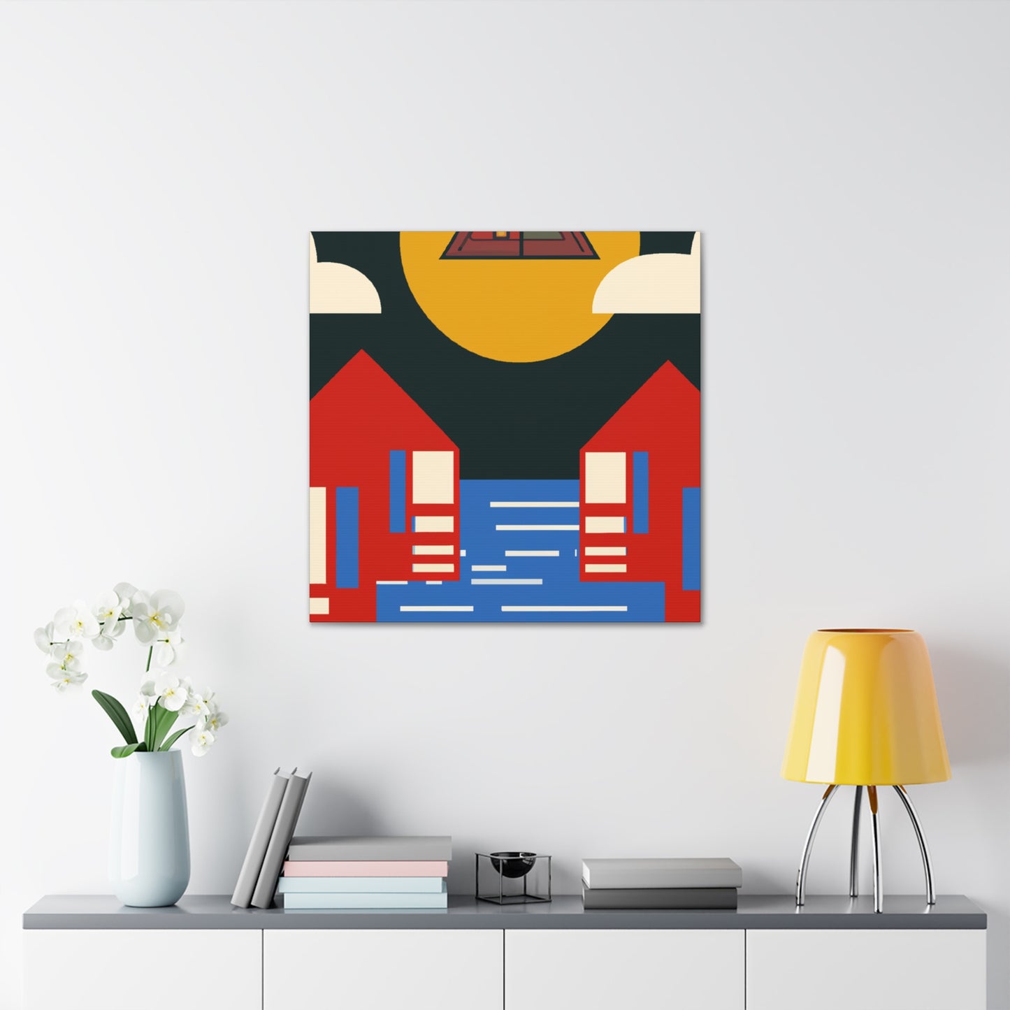 Fuzzy Coronation - Midcentury - Canvas