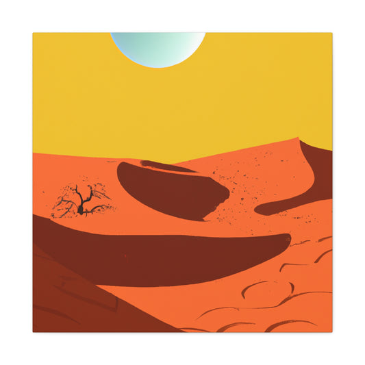 Retro Revival - Vintage Contempoary -  Desert - Canvas