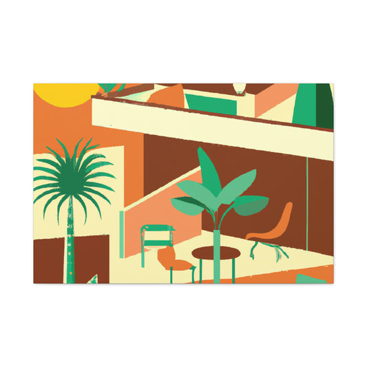 Surreal Veranda - Midcentury - Canvas