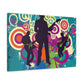 "Clock Rock - Retro Music" - Canvas