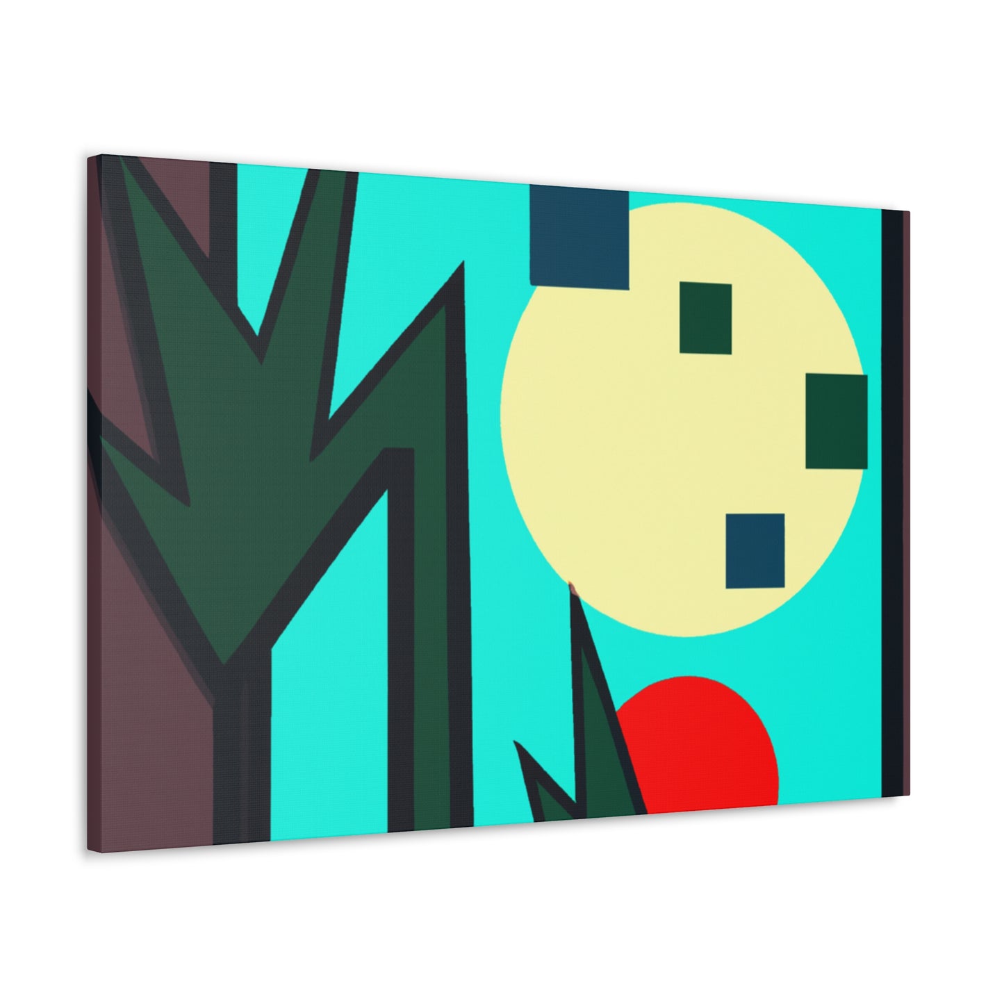 Luminous Evening- Midcentury Canvas