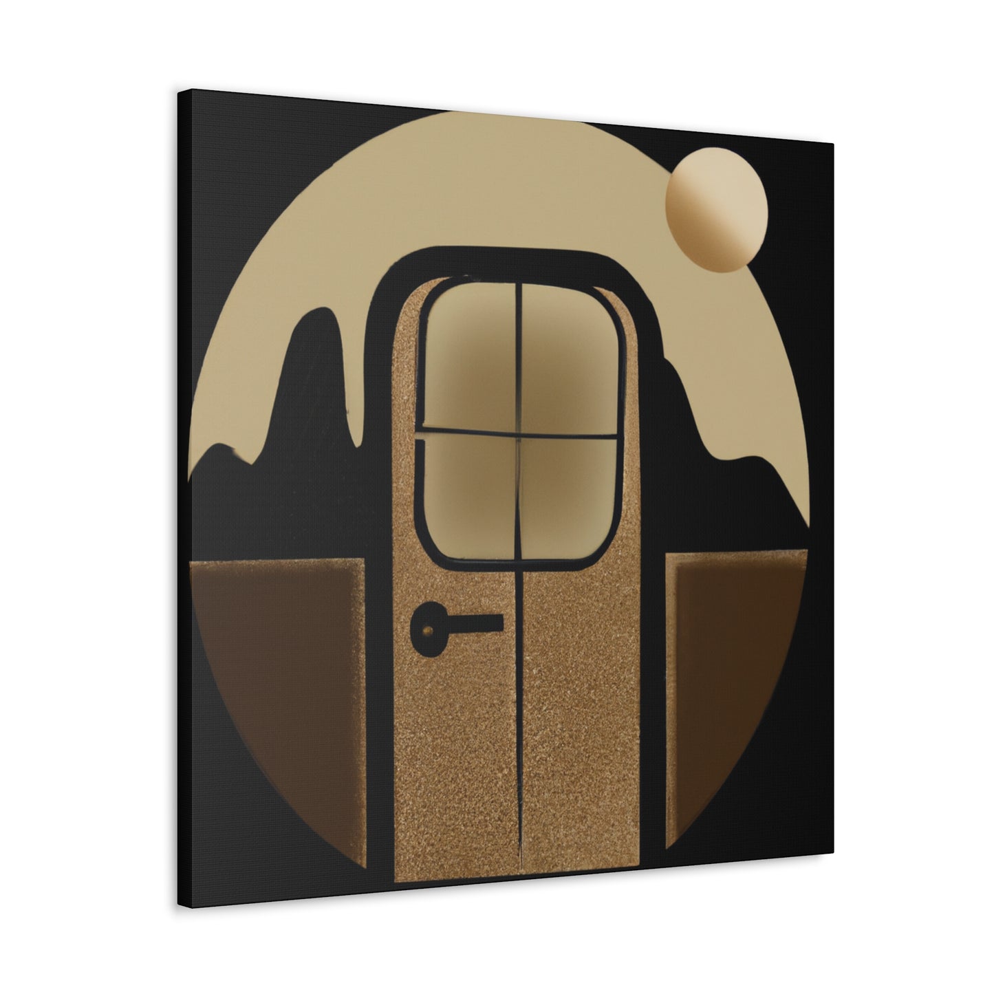 "Atomic Orbit- Midcentury" - Canvas