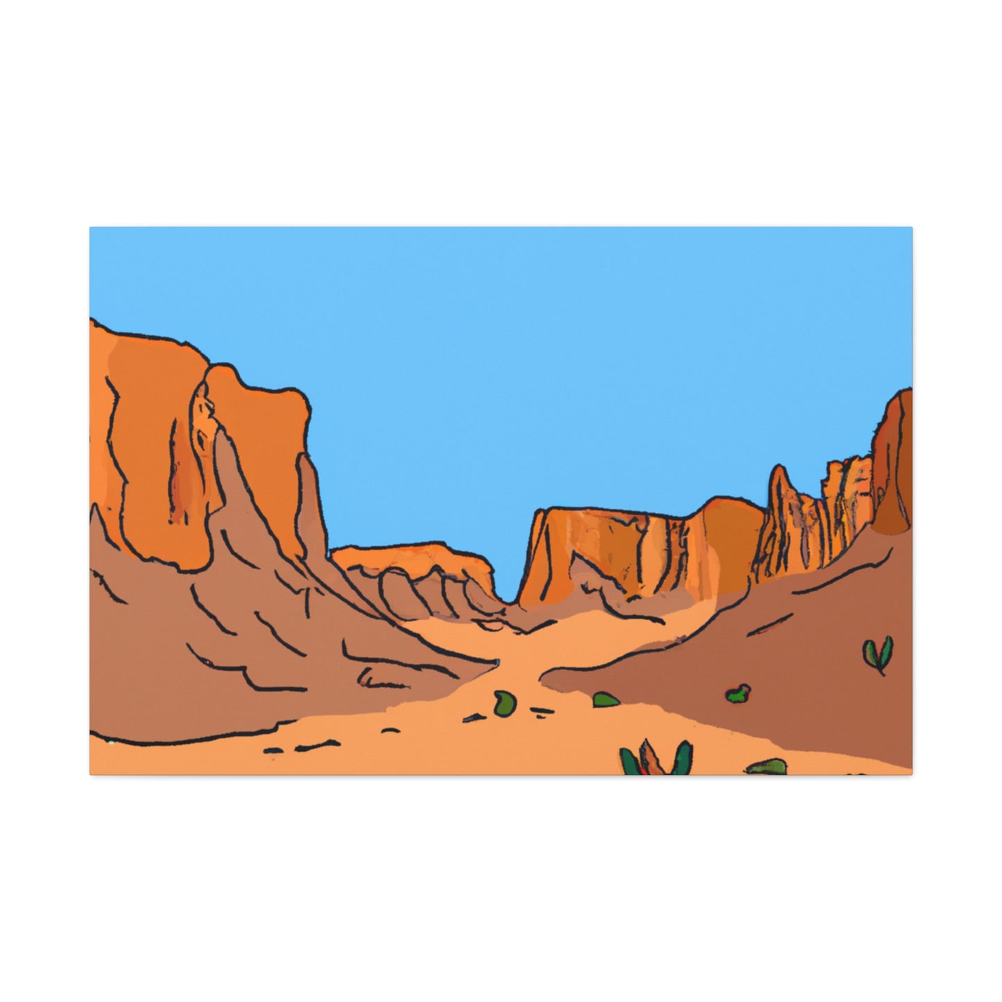 Desert Mirage- Landscape - Canvas