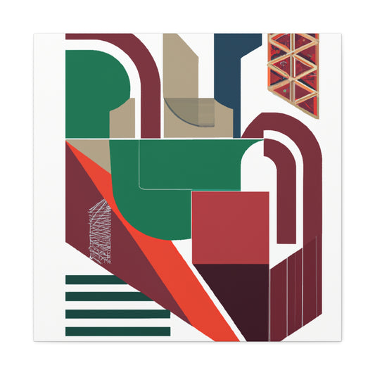 Giraffeon. - Midcentury Modern Canvas