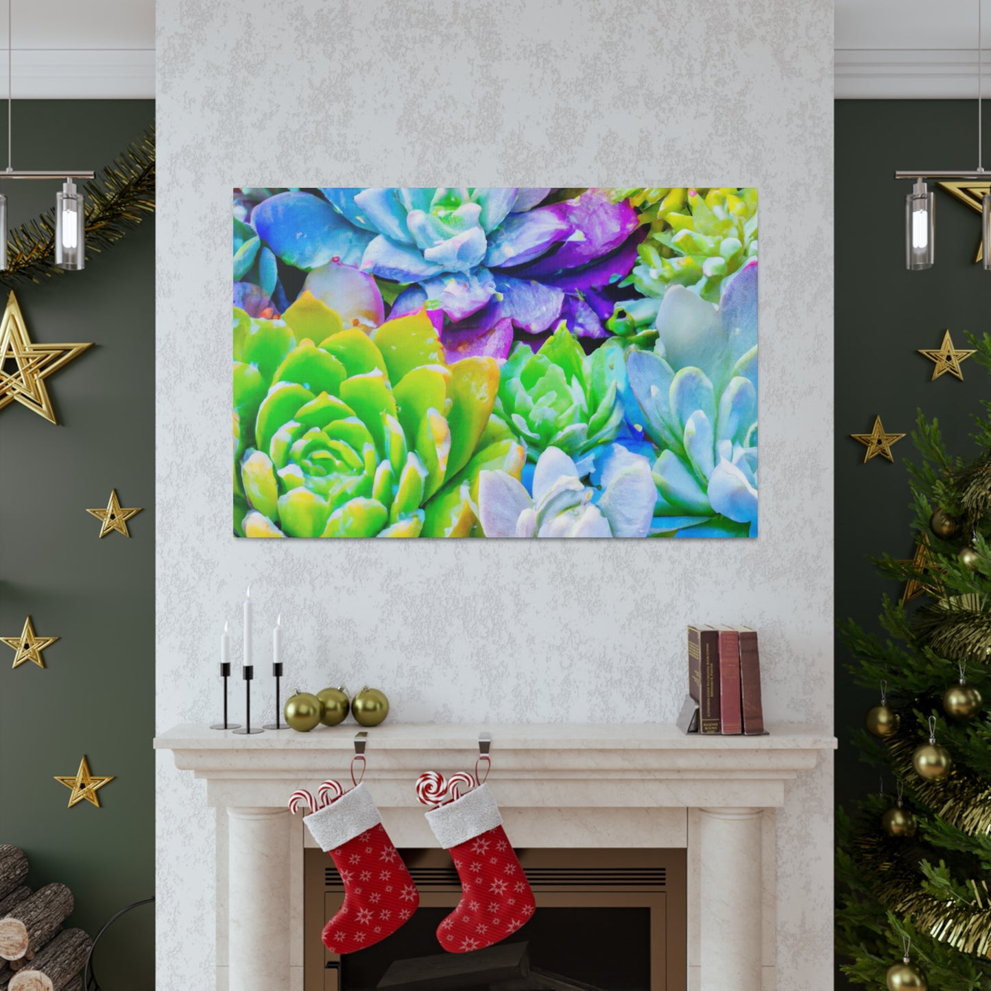 Garden of Bright Delights - Canvas - Succulent