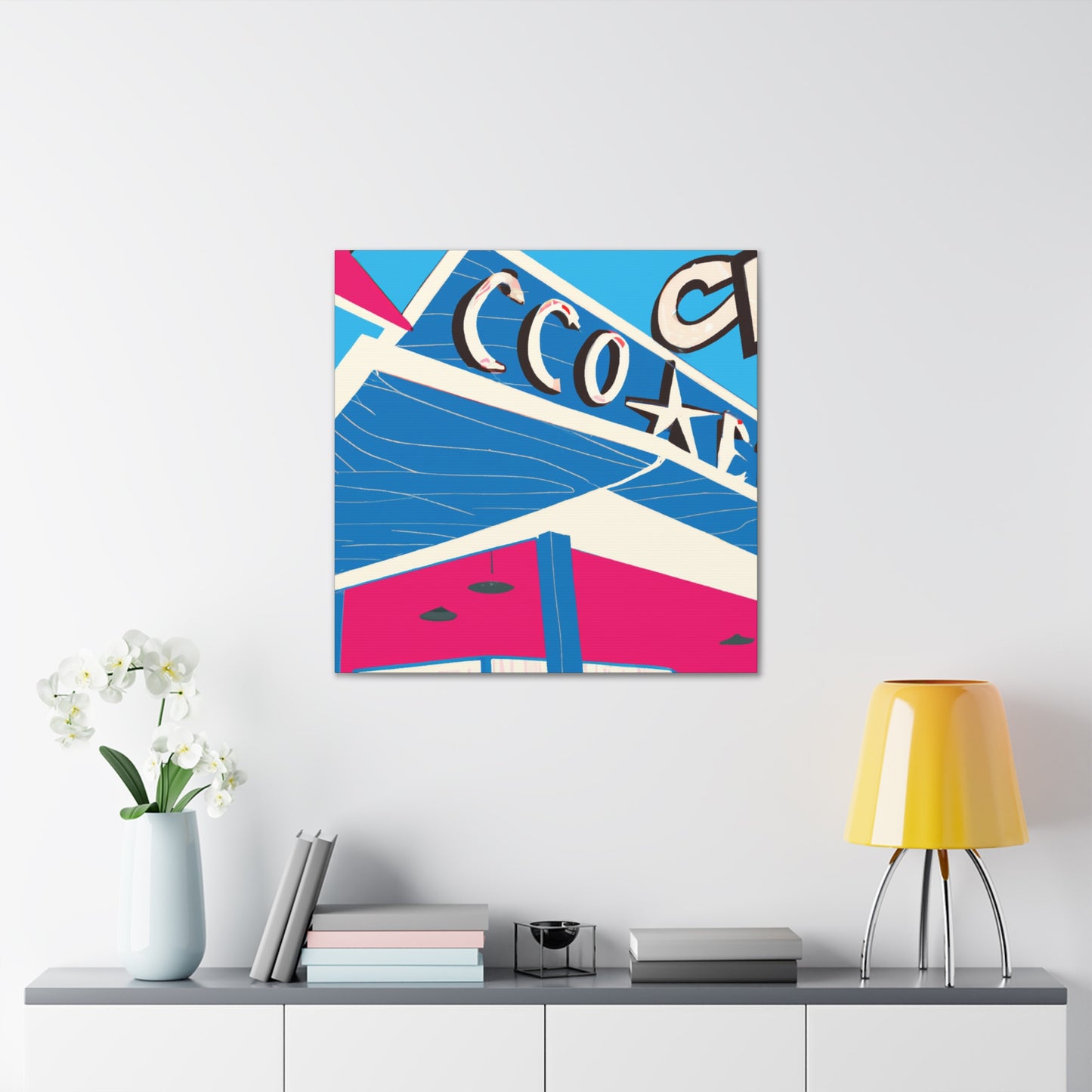 Sock-Hop Motel and Karaoke Lounge - Canvas - Pop Art