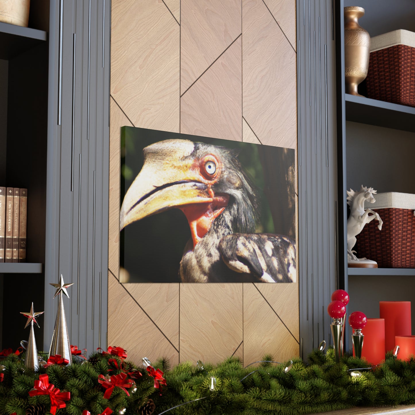 Scary Feathers - Canvas - Wildlife