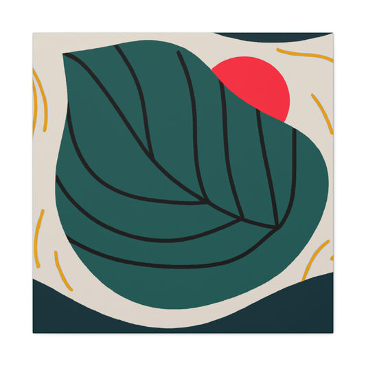 Simplicity Leaf - Minimalism - Canvas