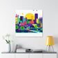 Llama Fiesta - South America - Canvas