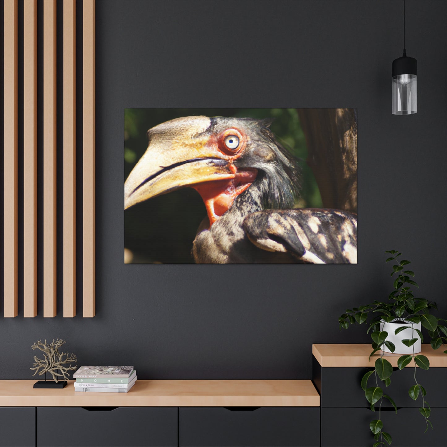 Scary Feathers - Canvas - Wildlife