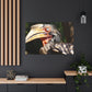 Scary Feathers - Canvas - Wildlife