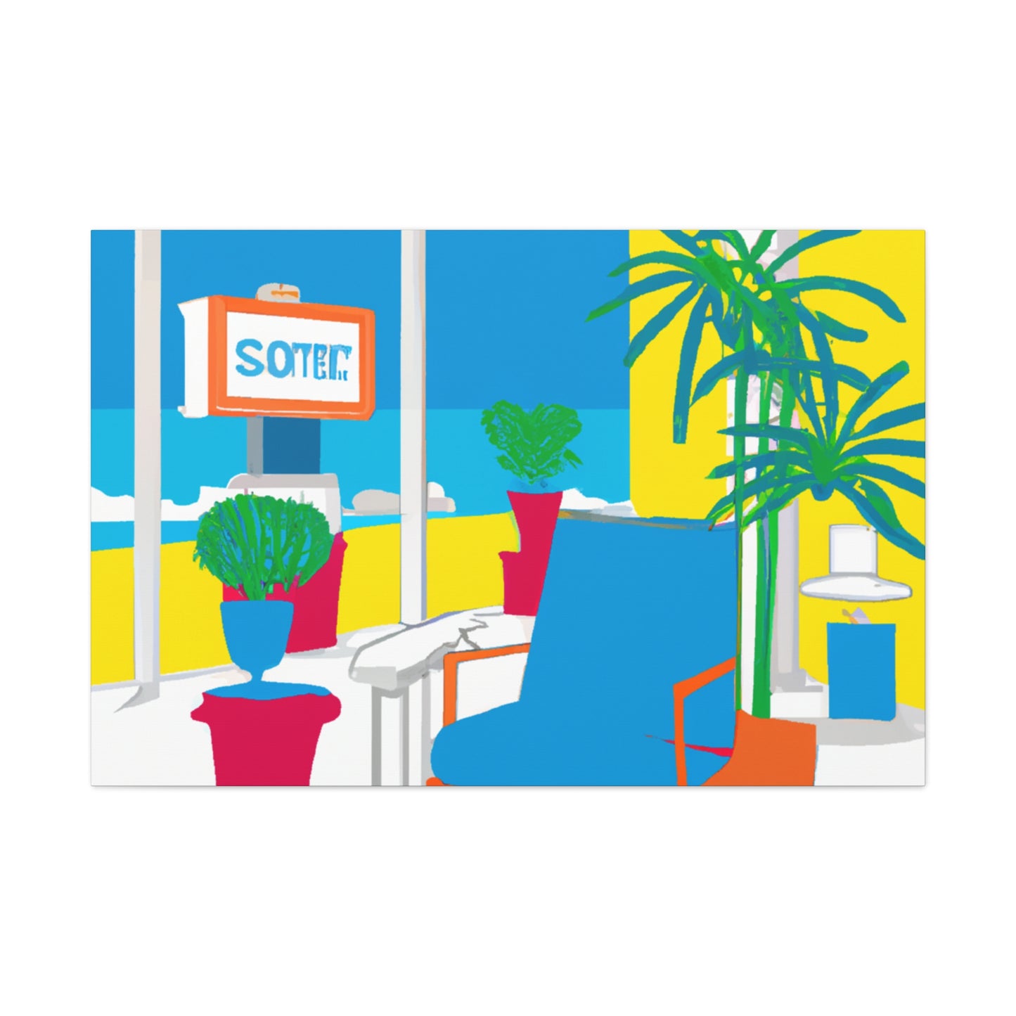 Twisted Archways- Midcentury - Canvas