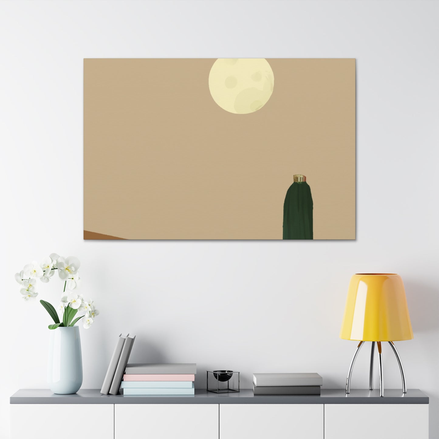 "Scalloped Elegance - Vintage Contemporary" - Desert Canvas
