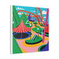 Bloomscape Park - Landscape - Amusement Canvas