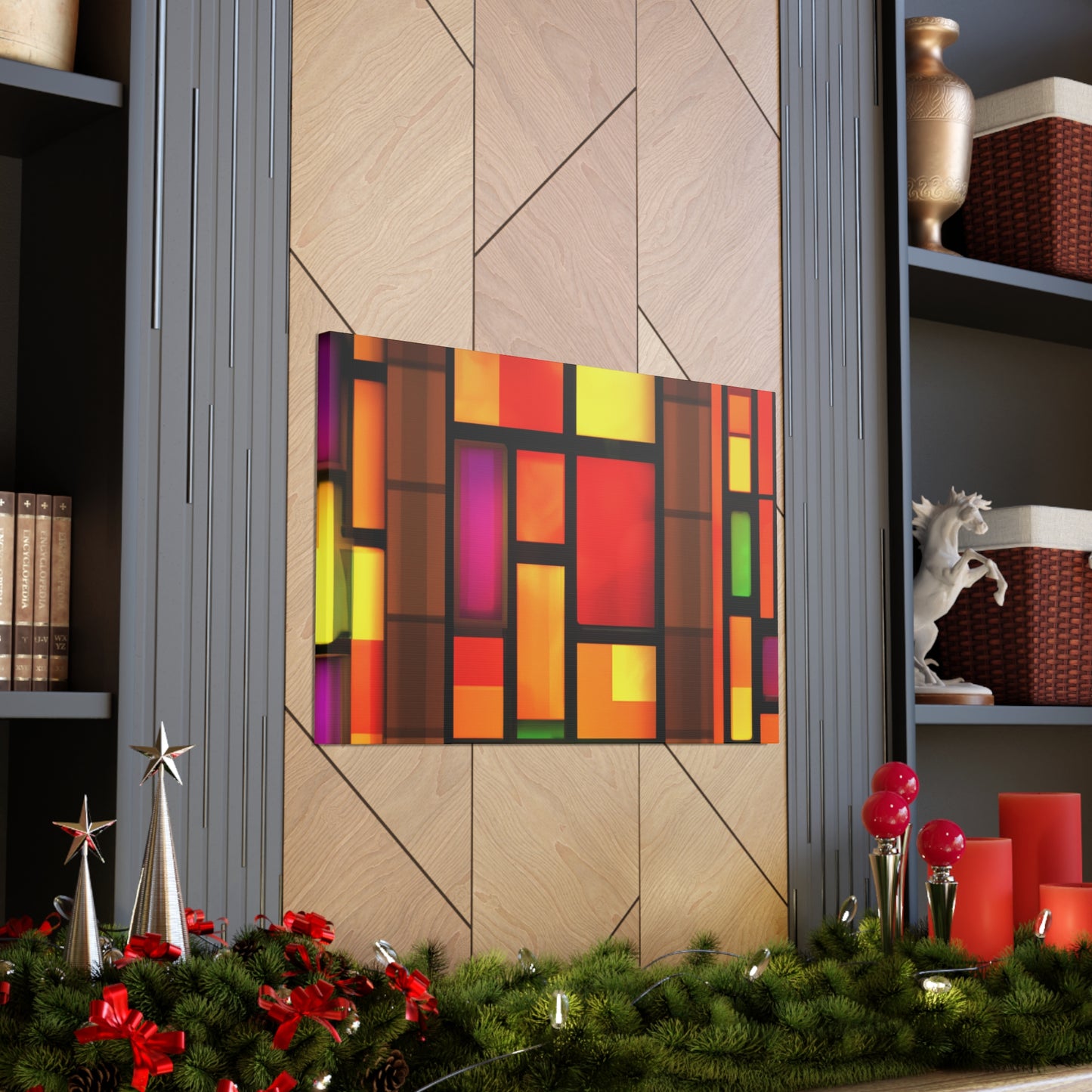 Happy Shimmer- Glass Canvas
