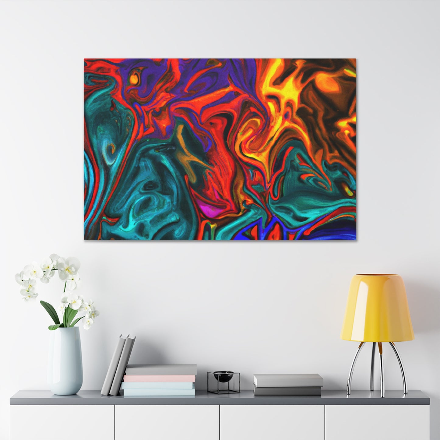 Up In Flames - Canvas - Abstract