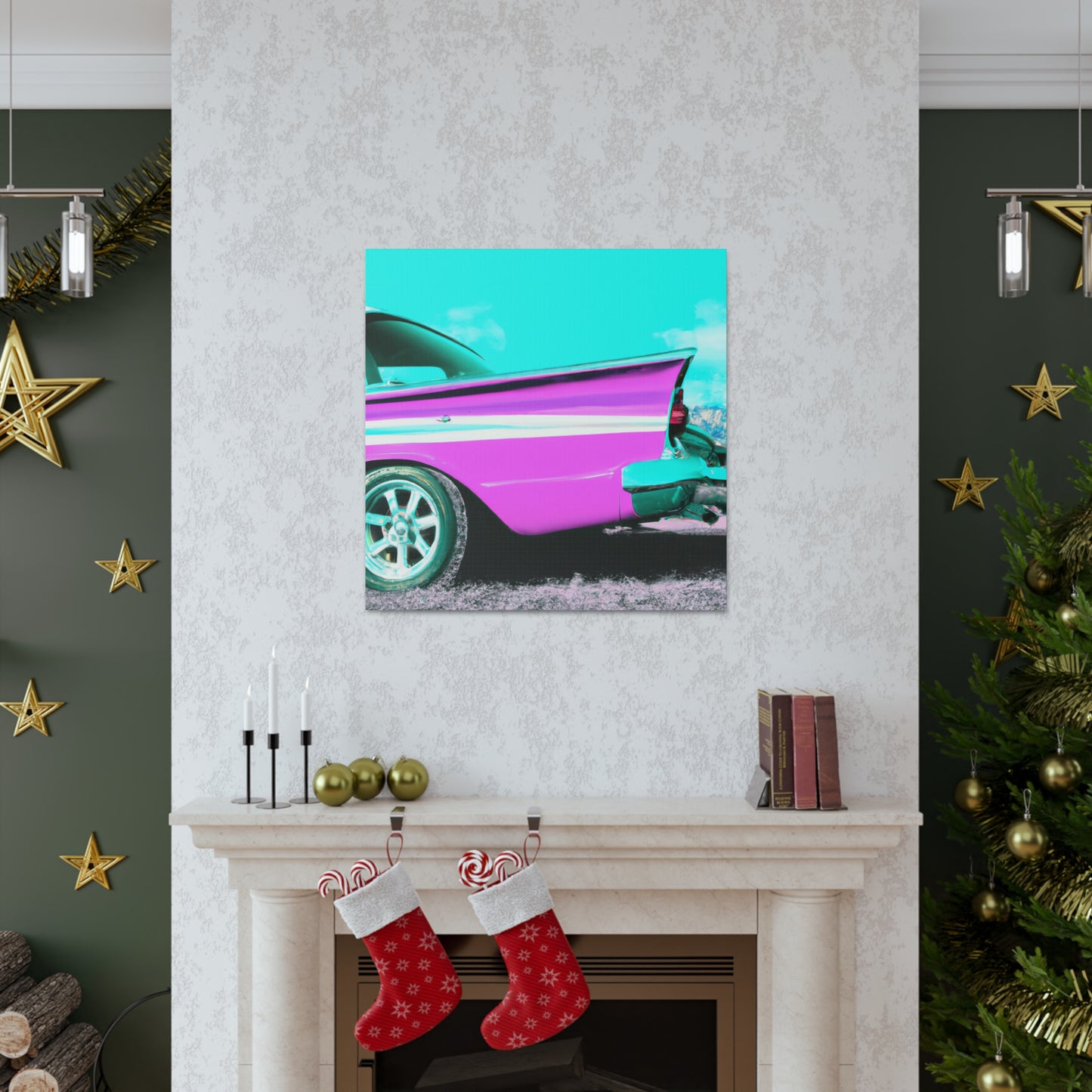 "Classic Speedway" - Automobile Canvas