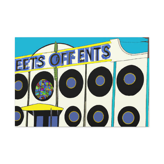 Sock Hop Shoppe - Retro Music Canvas