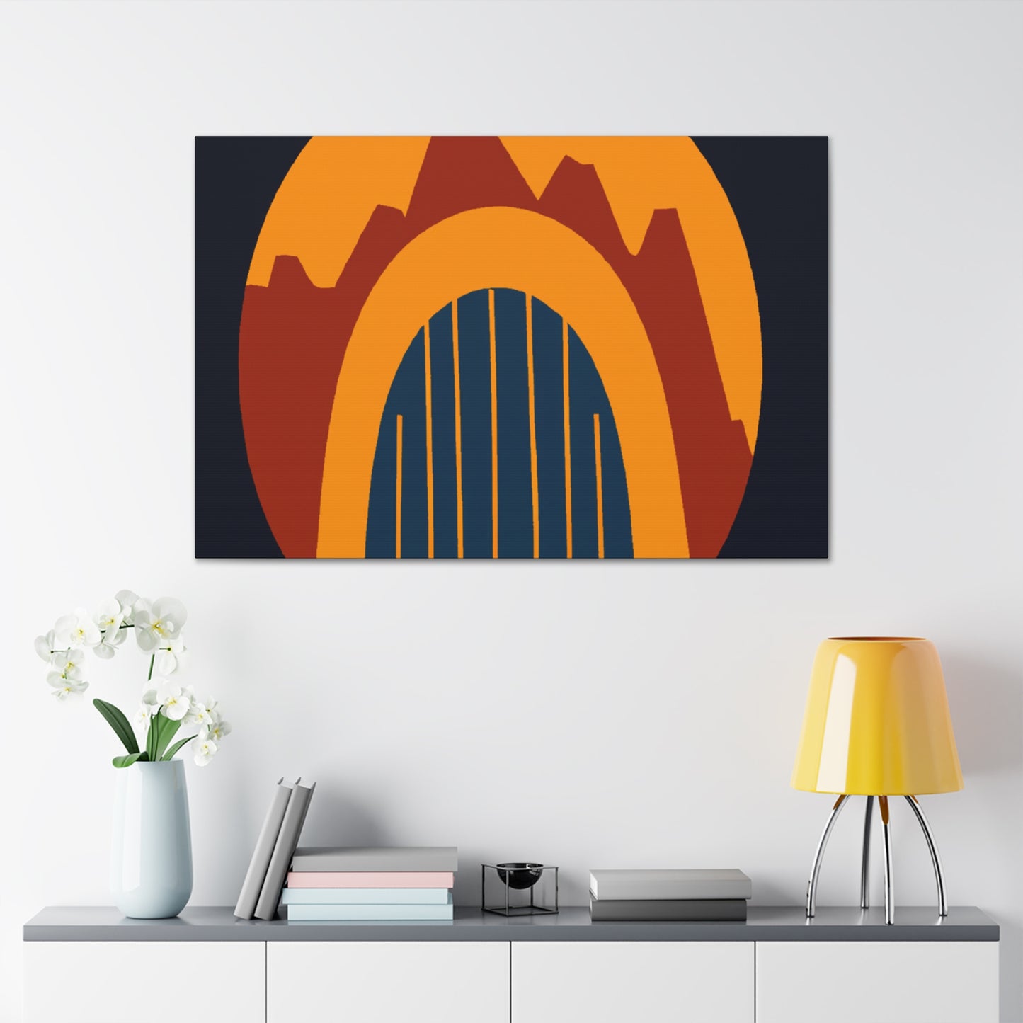 Eternal Radiance - Midcentury - Canvas