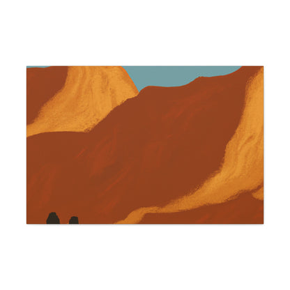 Retro Revival - Vintage Contemporary - Desert - Canvas