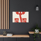 Feline Fluffball - Midcentury Canvas