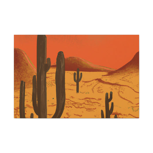 Mustique - Vintage Contemporary - Desert - Canvas