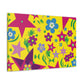 Funky Floral Flair: - Floral Canvas