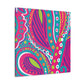 Flamenose! - Abstract Retro Design Canvas