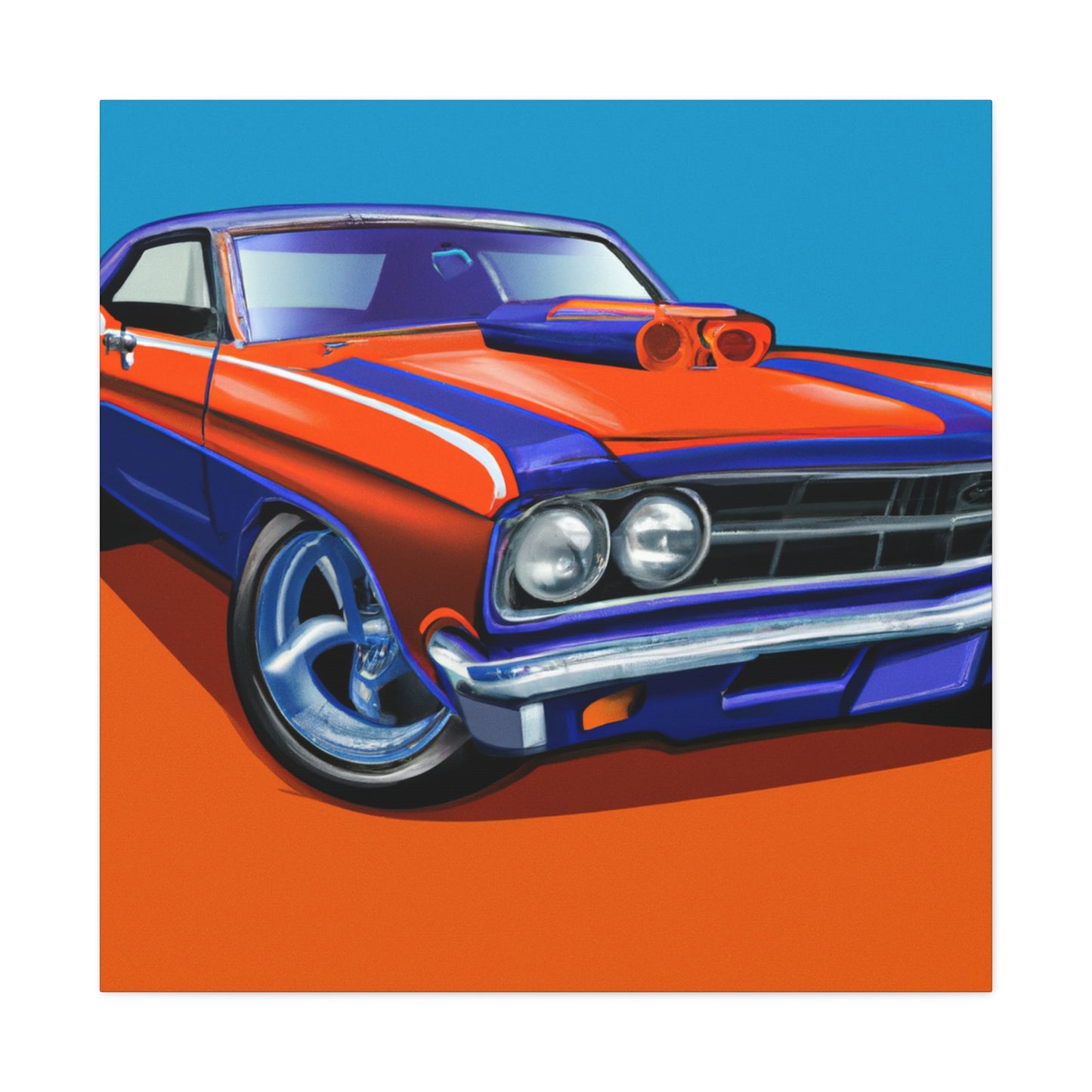 The Mustang Streaker - Automobile - Canvas