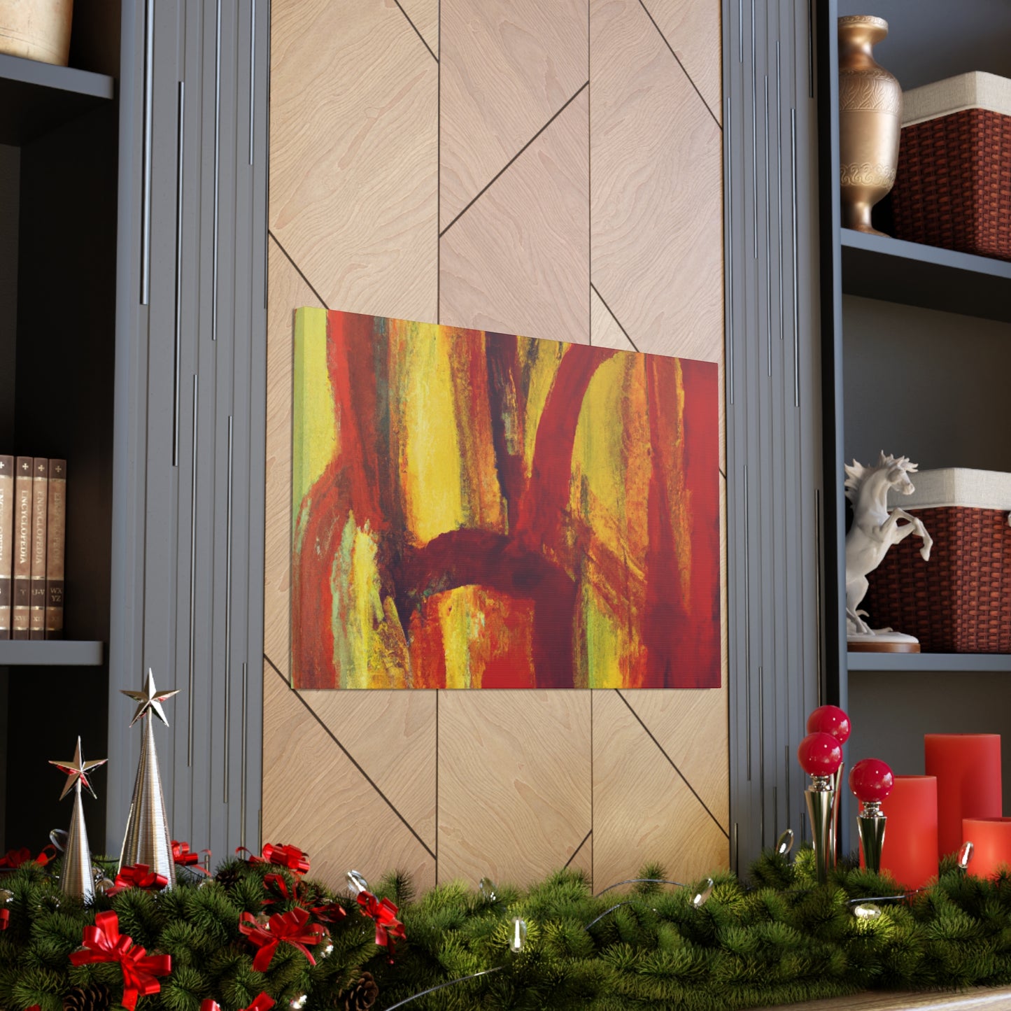 Fire Field - Abstract Canvas