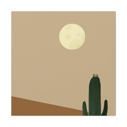 "Scalloped Elegance - Vintage Contemporary" - Desert Canvas