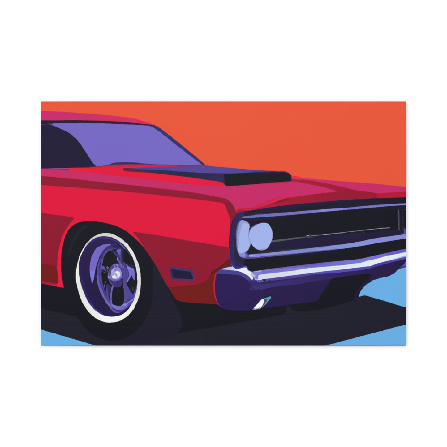 Retro Rocket - Automobile - Canvas