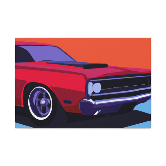 Retro Rocket - Automobile - Canvas