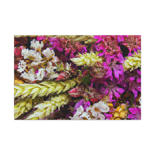 Flower Bed Fantasy. - Canvas - Floral