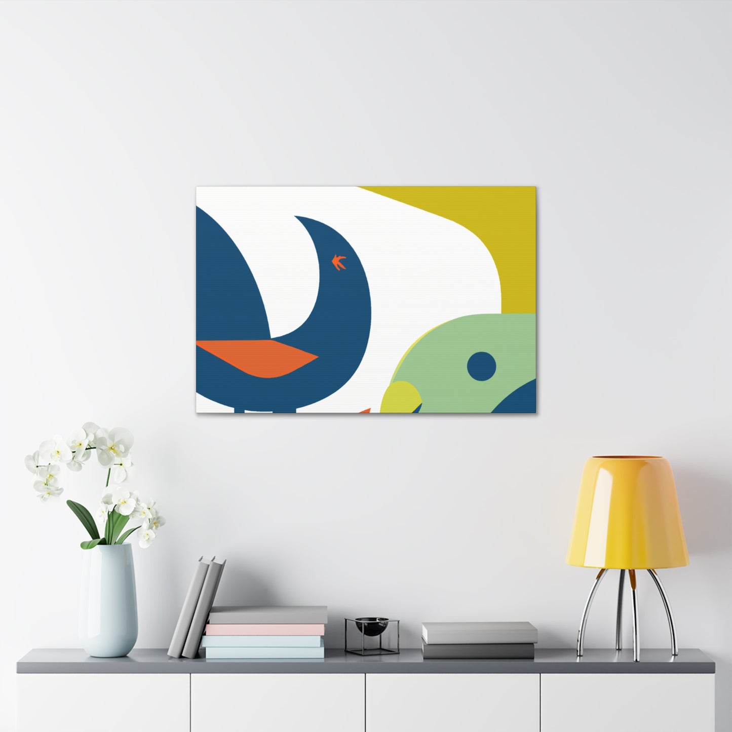 "Chaotic Harmony - Midcentury" - Canvas