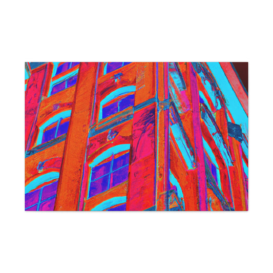 Art Modulo: a modernist building style which combines elements of classic Art Deco streamlined and symmetrical designs with modular, geometric components. - Canvas