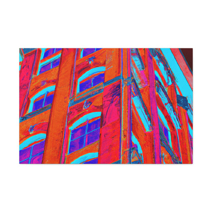 Art Modulo: a modernist building style which combines elements of classic Art Deco streamlined and symmetrical designs with modular, geometric components. - Canvas