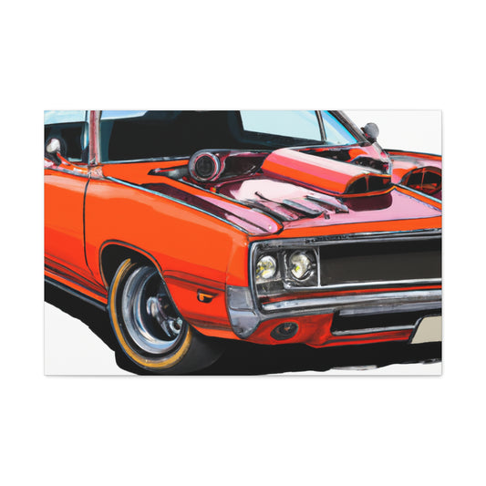 Blue Streak- Automobile - Canvas