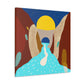 River Canyon - Midcentury Canvas