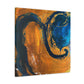 Golden Wave- Abstract Canvas