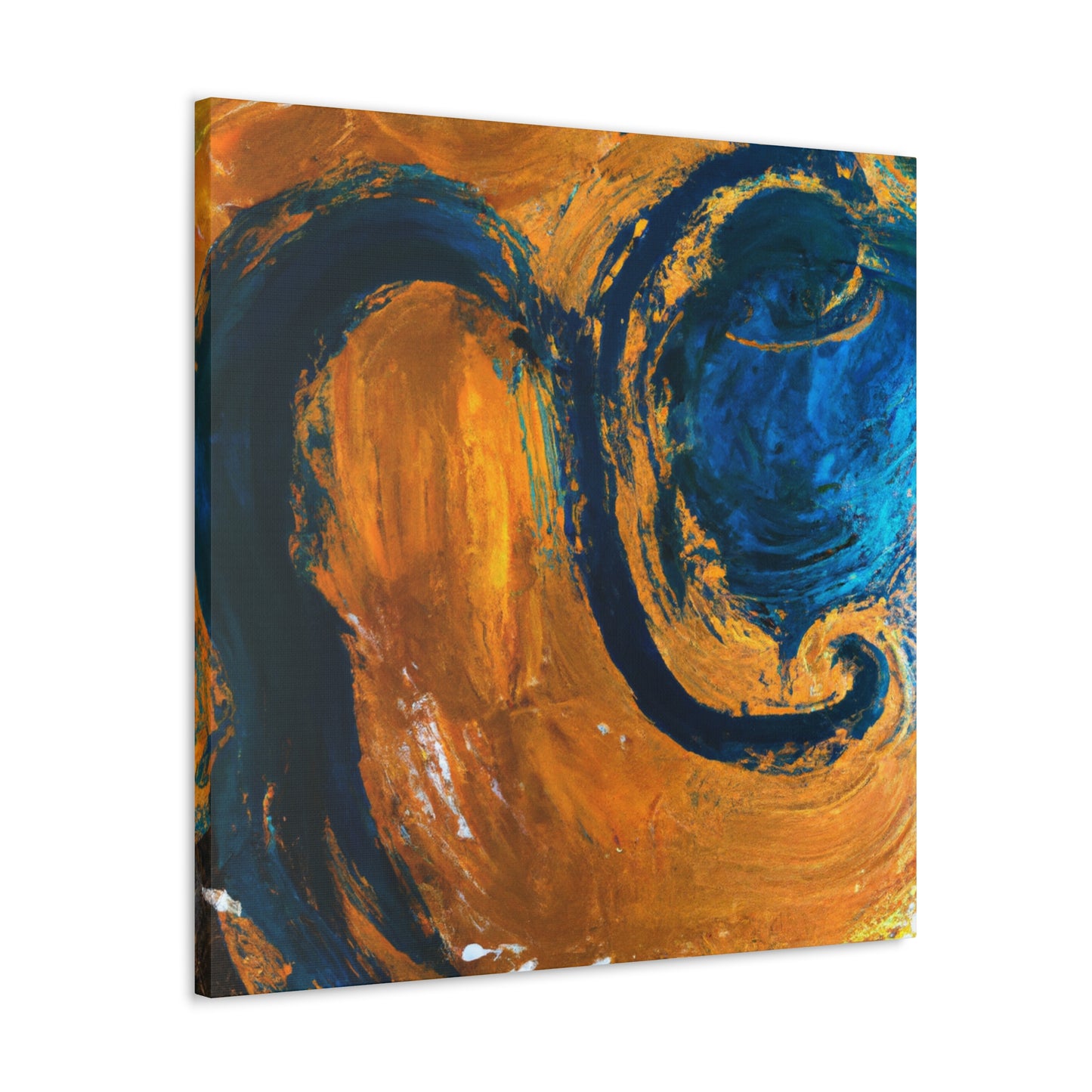 Golden Wave- Abstract Canvas